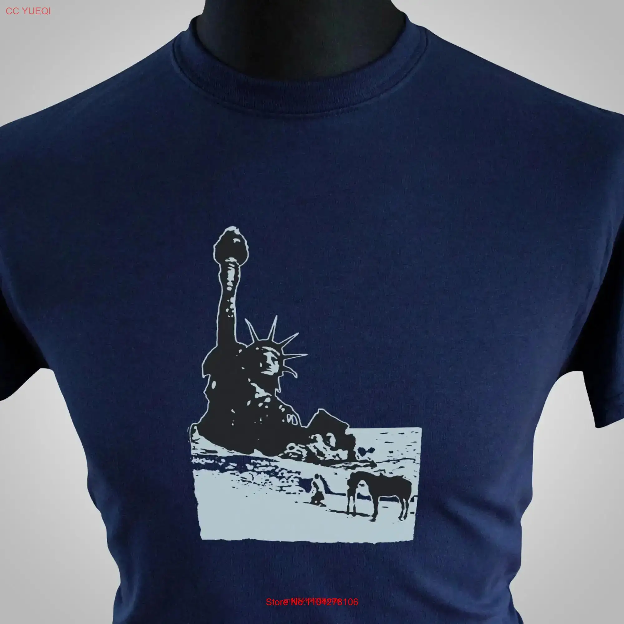 Футболка Liberty Apes синяя с длинными или короткими рукавами