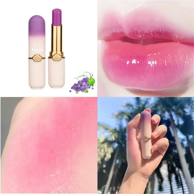 

Crystal Temperature Change Lip Balm Lipstick Girl Lip Balm Color Change Lipstick Moisturizing Lip Care Beauty Makeup Cometics