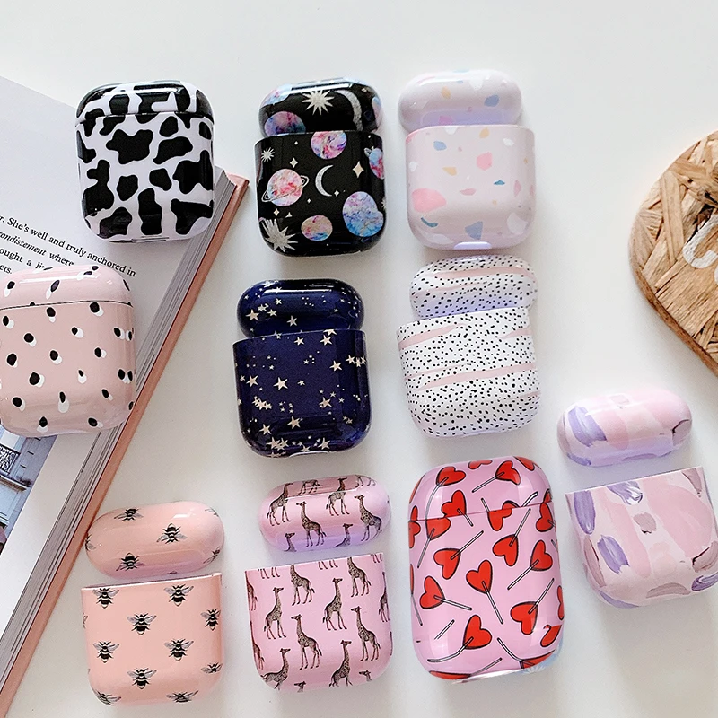 

Marble Pattern Cases For Original Apple Airpods 1 2 Earphone Case Cute Cover For Apple Airpods 2 Air Pods 1 Shell Sleeve Coque