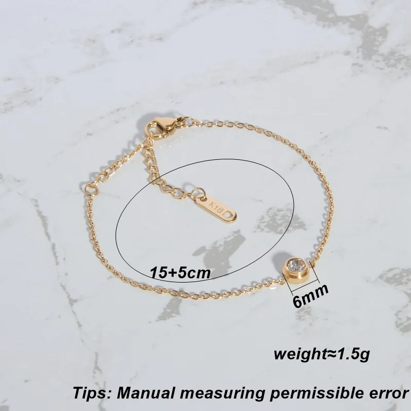 Модный дизайнерский женский браслет LESIEM золотого цвета простой циркониевый для