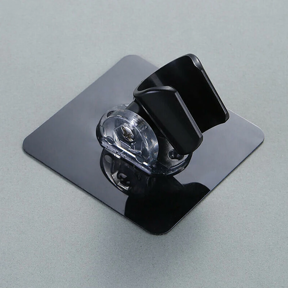

Bathroom Home Shower Head Holder Bracket White 7.2*7.2cm ABS PC Transparent Wall Mount Suitable For Most Shower