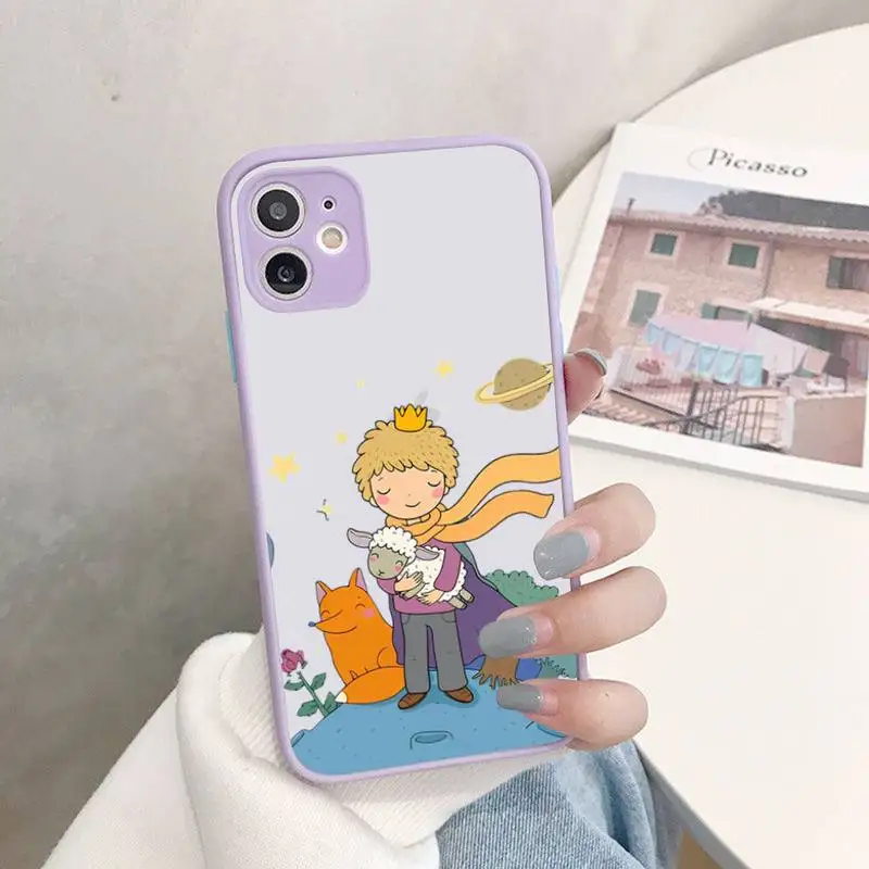 Little Prince Starry Sky Phone Case for iPhone 14 11 12 13 Mini Pro Max 8 7 Plus X XR XS MAX Translucent Matte Cover
