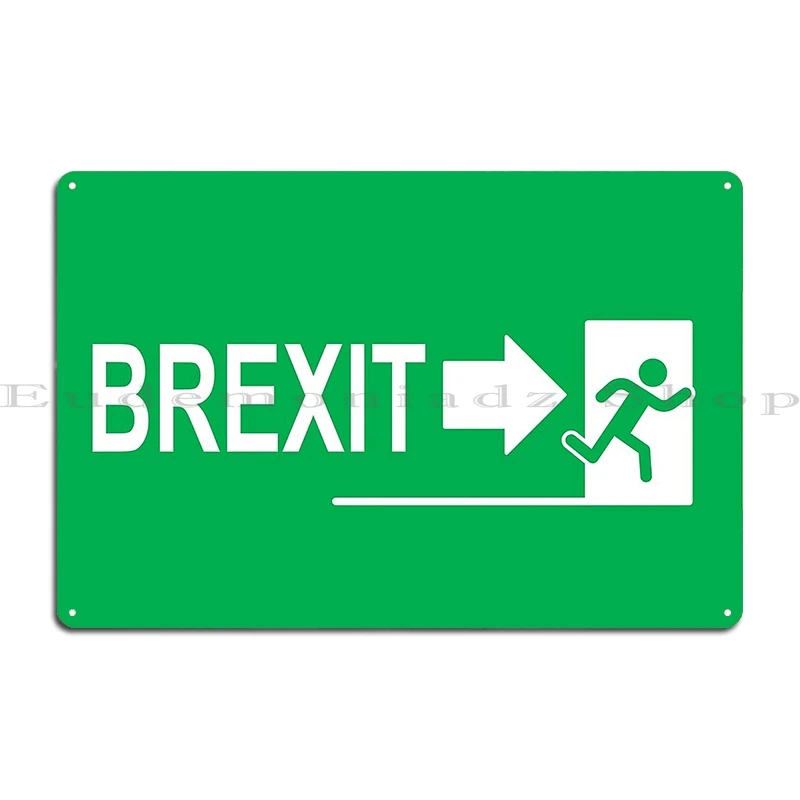 Металлическая табличка Brexit Exit Sign 2