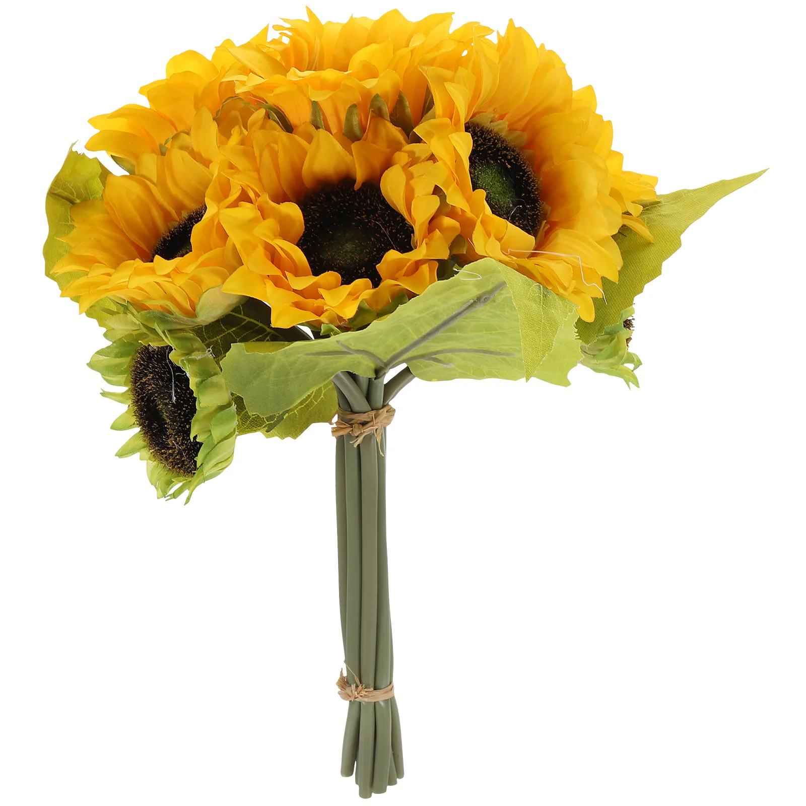 

Bride Sunflower Bouquet Artificial Flowers Wedding Supplies Bridesmaid Bouquets Silk Accessories Faux