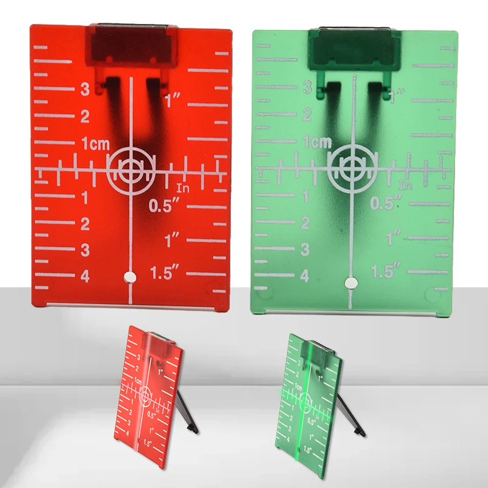 

2pcs 115*74mm Plastic Lase Target Plate L Bracket Reflective Magnetic Plate Measuring Tools For Aligning Leveling Rotating