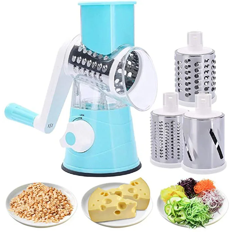 

Manual Vegetable Cutter Slicer Kitchen Roller Gadgets Tool Vegetable Chopper Round Slicer Graters Potato Carrot Cheese Shredder