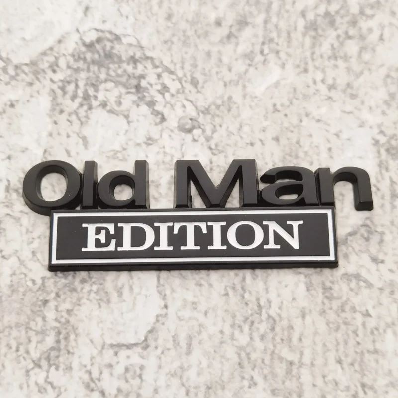 

Автомобильная 3D металлическая хромированная наклейка, эмблема OLD MAN EDITION, значок с логотипом, багажник автомобиля, кузов, дверь, Стайлинг, наклейки, автоаксессуары