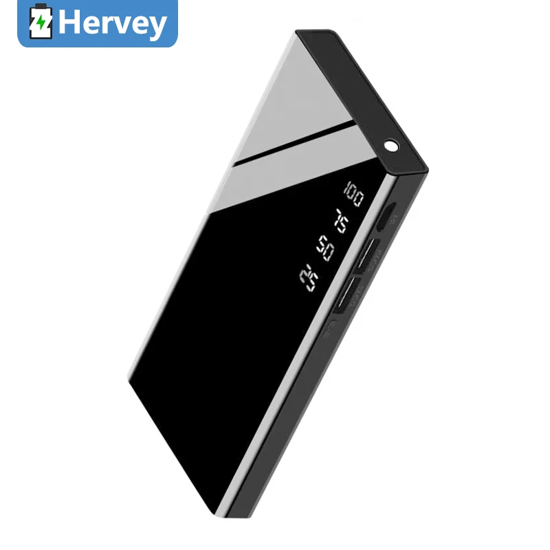 PD Fast Charging Power Bank со светодиодным цифровым дисплеем 2.1A Внешний портативный