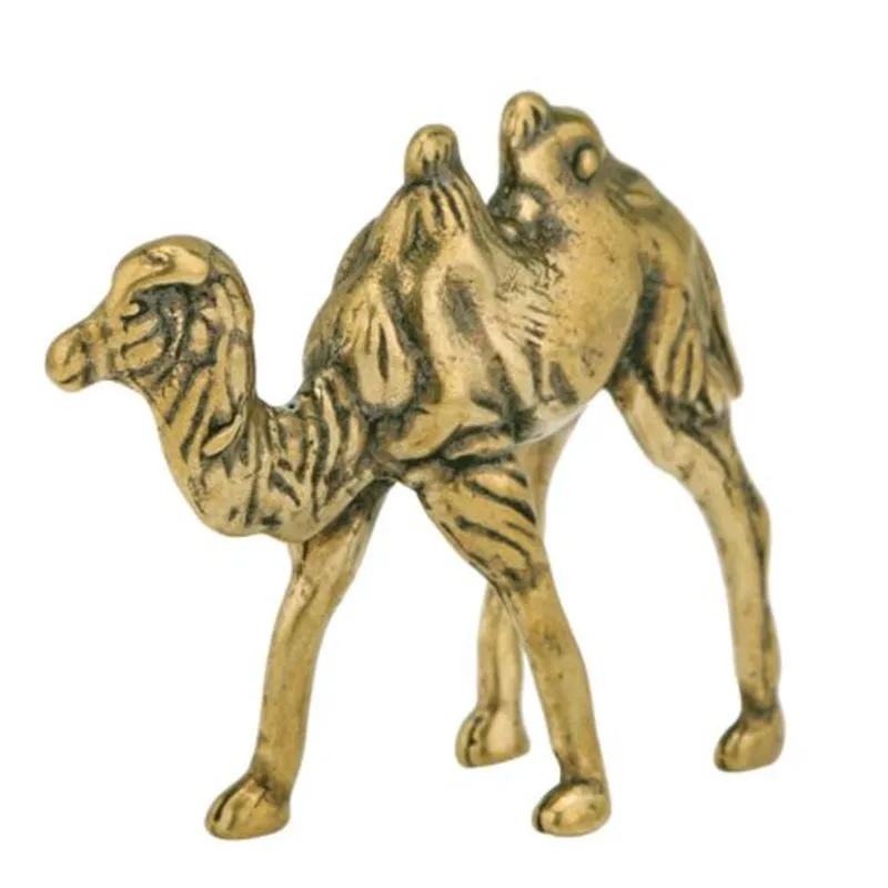 

3D Mini Casting Camel Figurine Animal Style Metal Sculpture Home Office Room Desktop Decoration Collect Ornaments Gifts