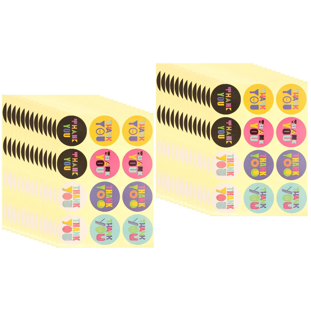 

100 листов, необычные креативные наклейки с надписью «Thank You»