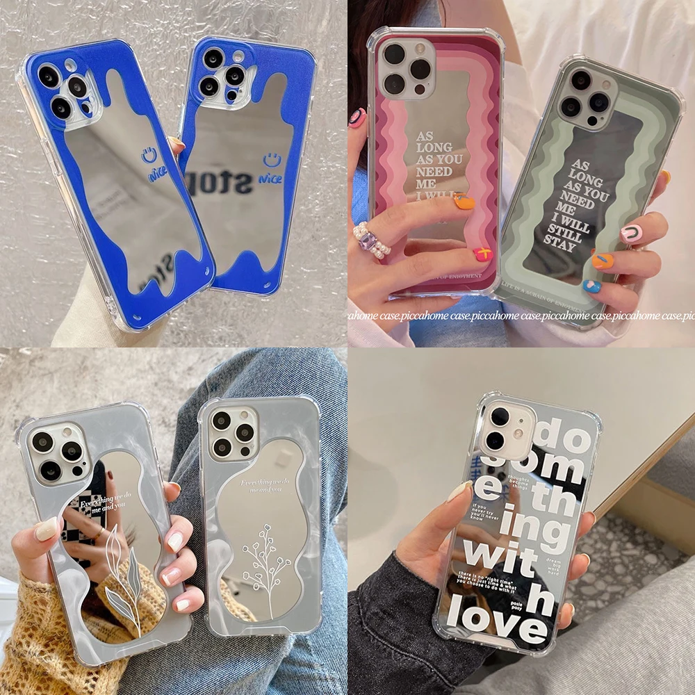 Прозрачный зеркальный чехол для Samsung Galaxy S22 S21 Ultra S20 FE S9 S8 Plus Note 20 10 Pro 9 8 - купить по