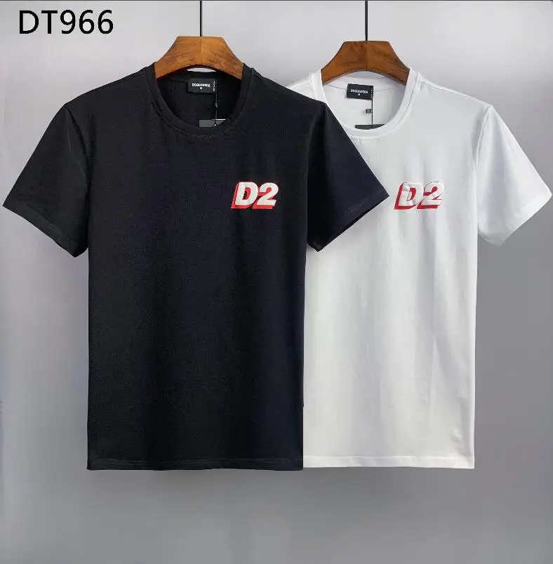 

2022 New Fashion Brand Dsquared2 Men's High-End Cotton Round Neck Short-Sleeved T-Shirt DT966