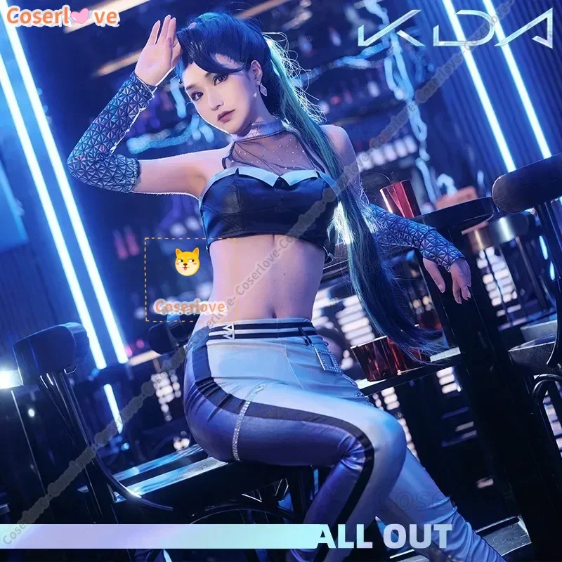 Фото Kda Kaisa Косплей Костюм 2020 S10 World K/DA All Out Kai'Sa Pop Star Хип-хоп Комплект Хэллоуин Косплей Костюм Женщина №2