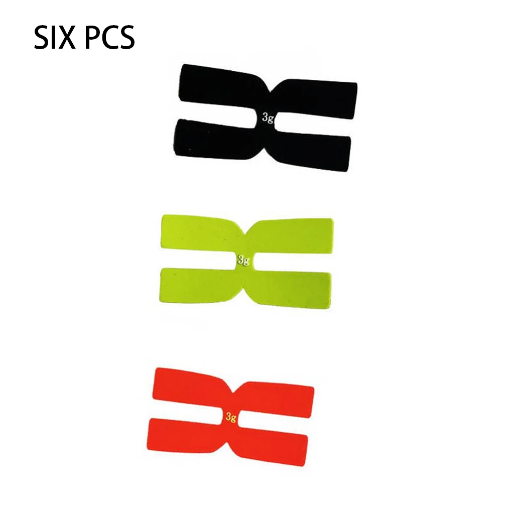 

6 Pieces Tennis Racket Balance Bar Weighted Strip Accessory Professional