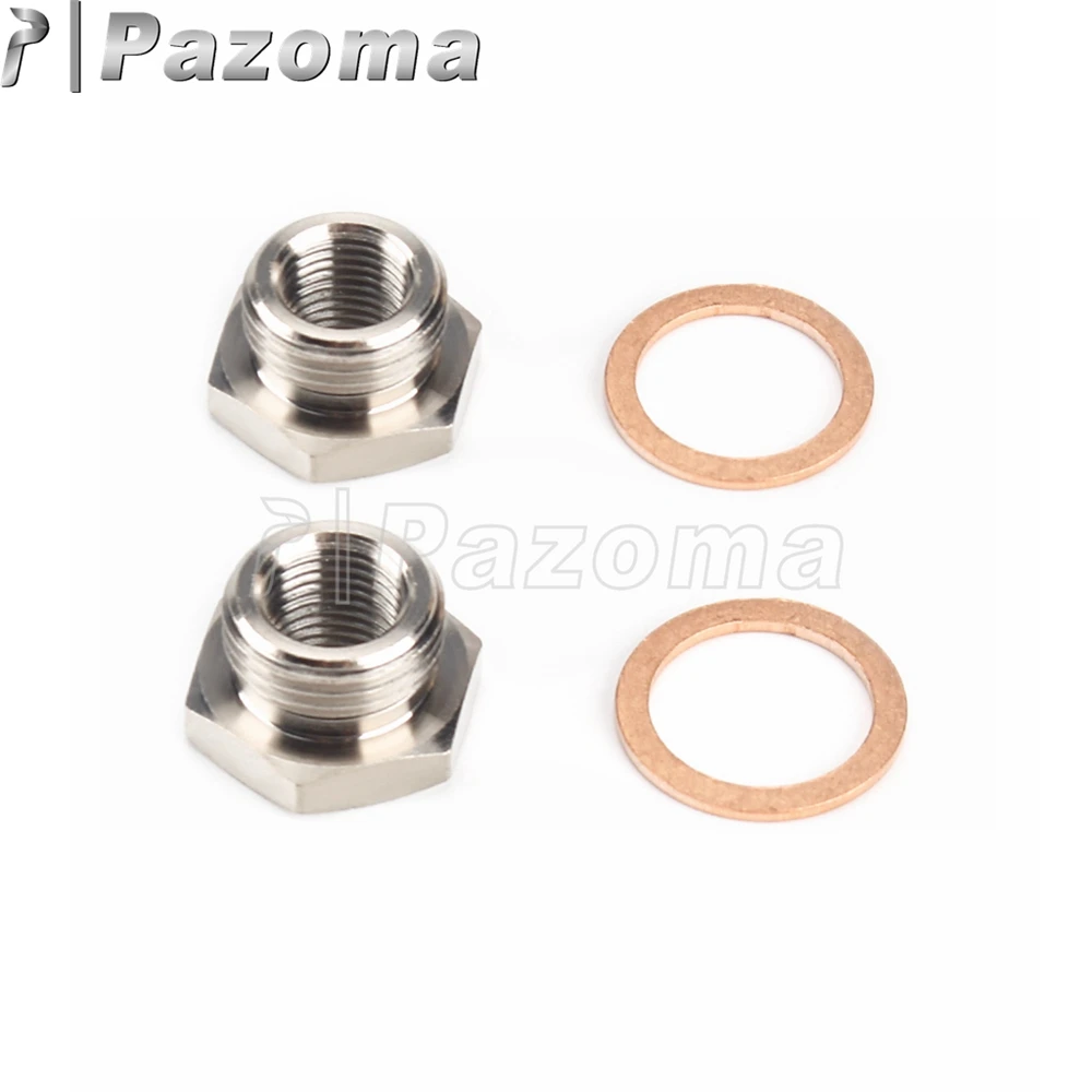 

Переходник для датчика O2 из нержавеющей стали, адаптер для резьбы кислорода для Harley Dyna Softail Sportster Touring V-Rod 2010-17, от 18 до 12 мм