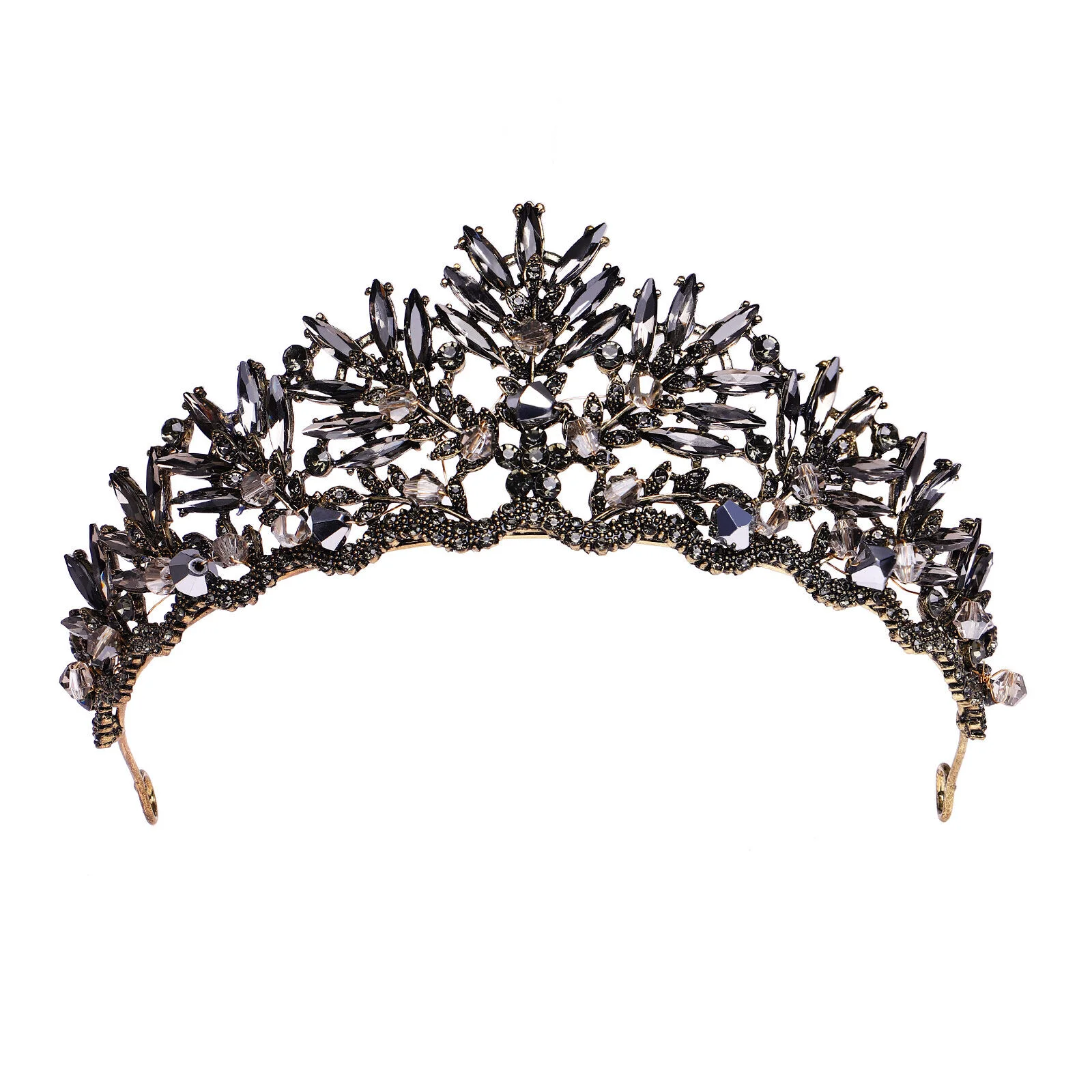 

Accessories Rhinestones Headwear Crown Retro Baroque Party Wedding Girl Headdress