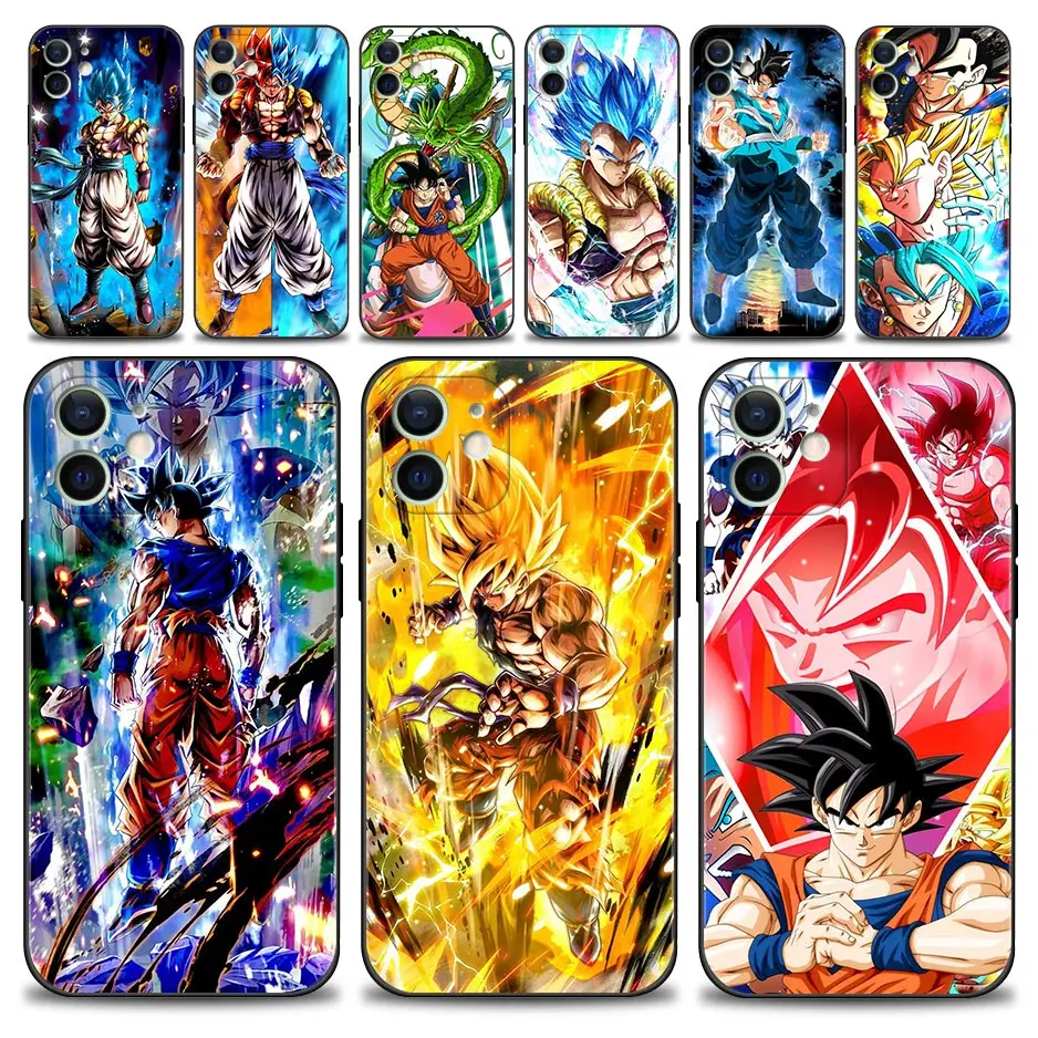 

Case For Apple iPhone 13 12 11 Pro Max Mini XS Max XR X 7 8 6 6S Plus 5 5S SE 2020 Anime Dragon Ball Son Goku Gohan Vegeta IV