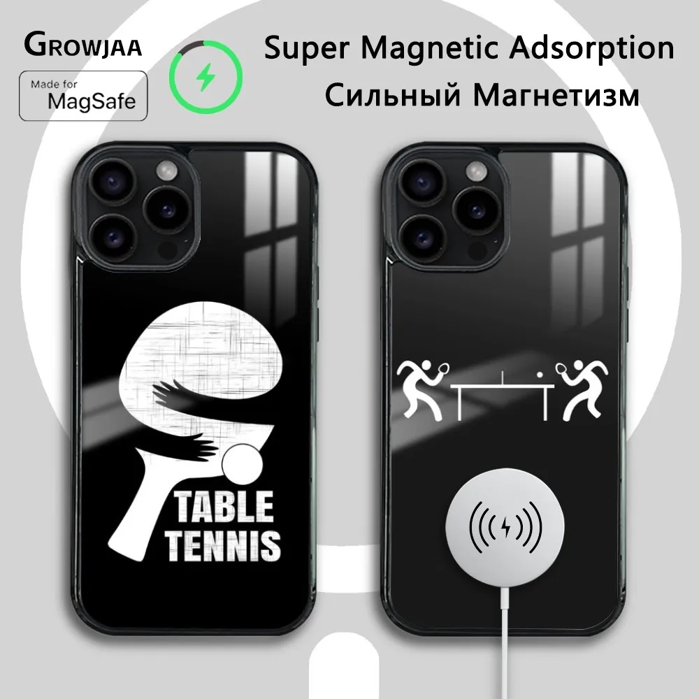 Чехол для телефона с ракеткой настольного тенниса пинг-понга iPhone 16 15 14 13 12 11 Pro Max