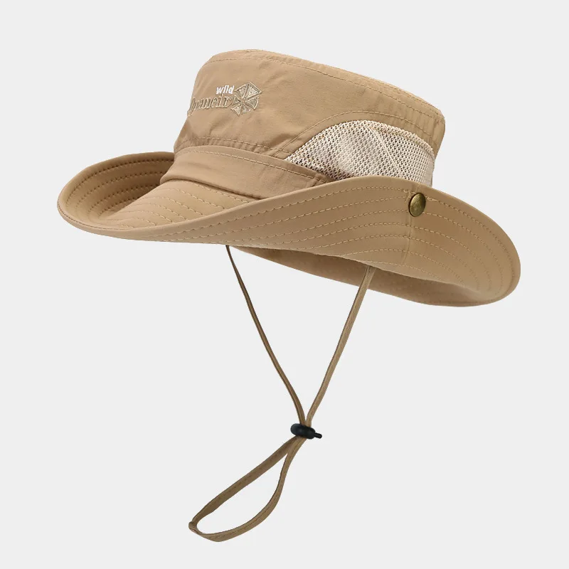 Fashion Fisherman's Hat Quick Dry Hat Women's Mesh Breathable Outdoor Sunscreen Shade Hat Men's Fishing Hat Waterproof Sun Hat