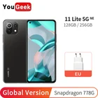 Новинка, телефон Xiaomi 11 Lite, телефон с быстрой зарядкой, 128 ГБ256 ГБ, Snapdragon 778G, 6,55 дюйма, AMOLED дисплей, DotDisplay, 33 Вт