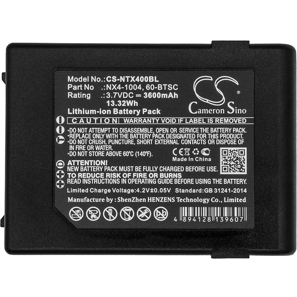 

3600mA Handheld Nautiz X4 60-BTSC,NX4-1004