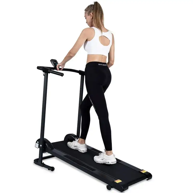 

Treadmill with 10° Incline - Treadmill 265 lb capacity - Compact Foldable Exercise Machine for Running and Cardio Training Weig