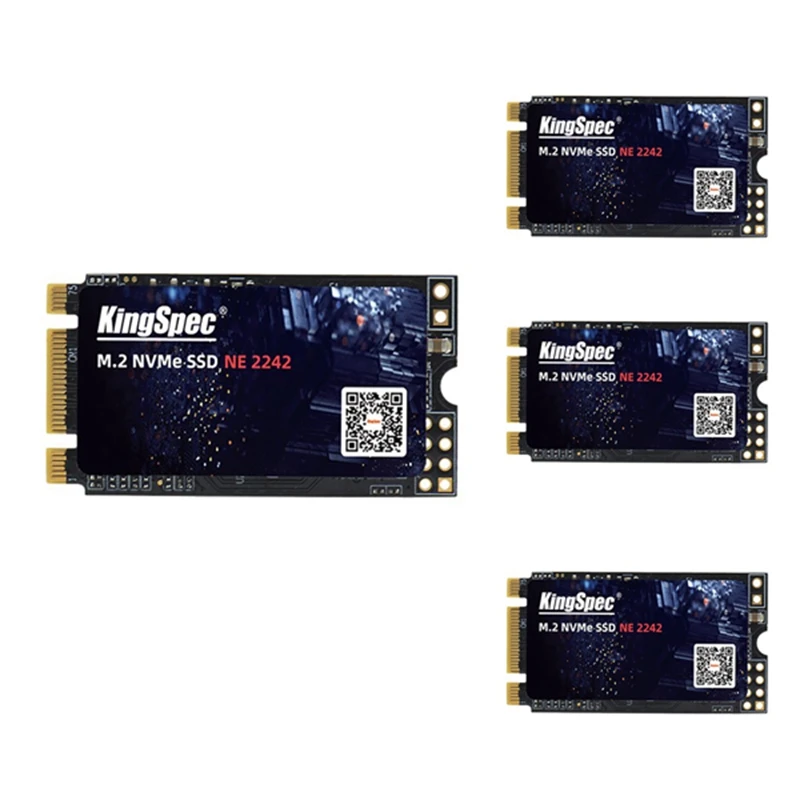 SSD Kingspec Nvme M.2 2242 Pcle Gen3.0X2 3D TLC Внутренний твердотельный накопитель для настольного