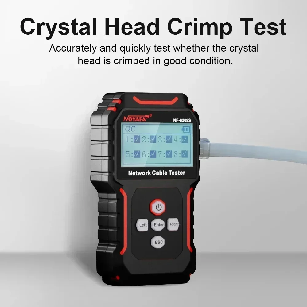 Фото NOYAFA NF-8209S Сетевые инструменты Кабельный трекер с ЖК-дисплеем для тестирования измерений локальной сети и трекера с раскладками №5