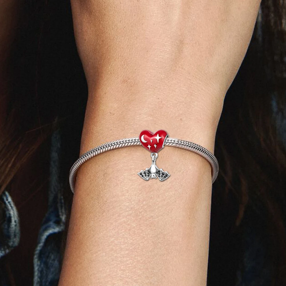 Pendentif de personnalité en argent 925 pour femme, carillon mignon et doux, thème de voyage, bracelet à bricoler soi-même, accessoire de bijoux doux, cadeau