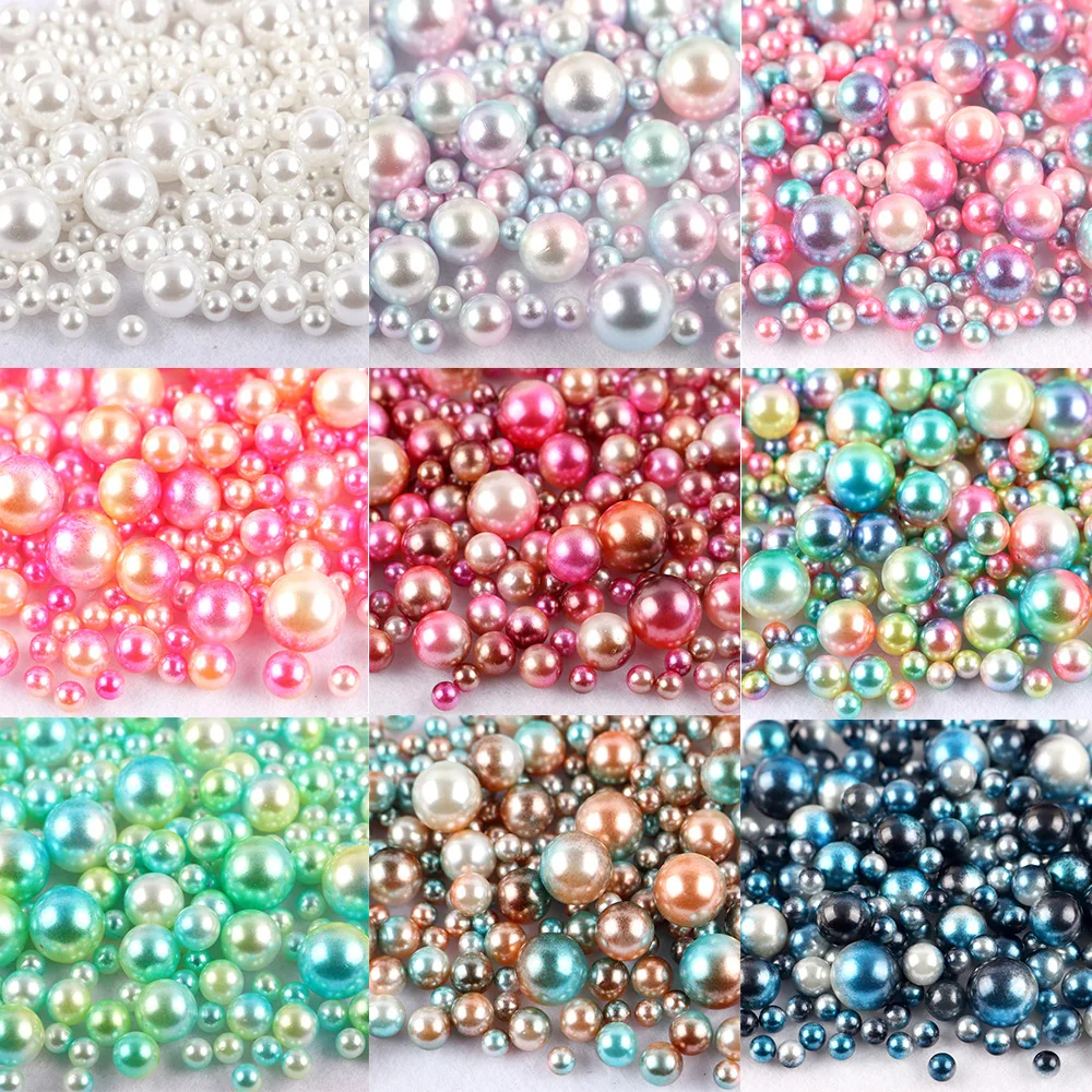 Бусины разных цветов, 4/5/6/8/10 мм