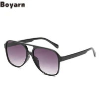 boyarn new retro pilot steampunk trend uv400 sunglasses womens punk foreign trade womens decorative glasses