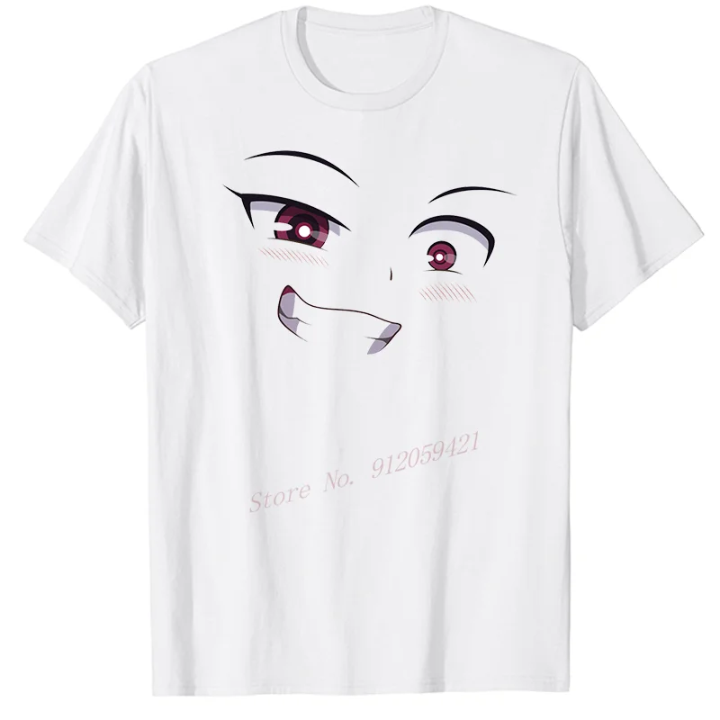 

Футболка мужская с рисунком грустного аниме «глаза мальчика», модная Повседневная рубашка с коротким рукавом, летняя одежда в стиле Харадз...