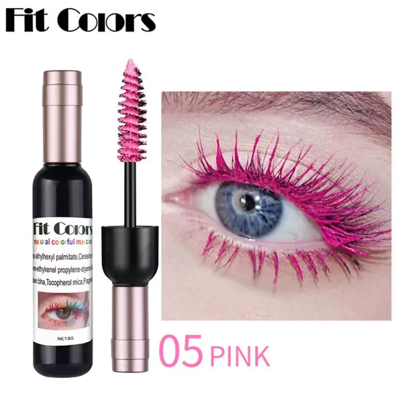 

Thick Curling Colorful Mascara Waterproof Eyelash Extension Purple White Eyelash Mascara Lasting Fast Dry Eyes Makeup Cosmetics