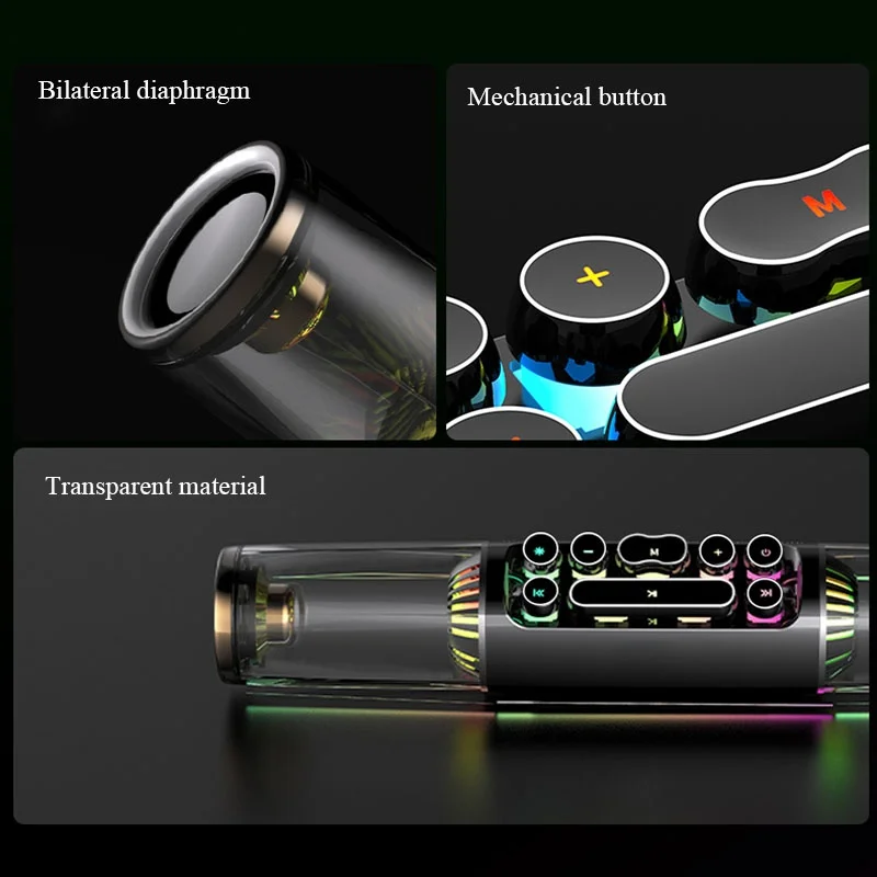 Bluetooth Speaker Mechanical Button Stereo Subwoofer Music Center 30w High Power Computer Game enlarge