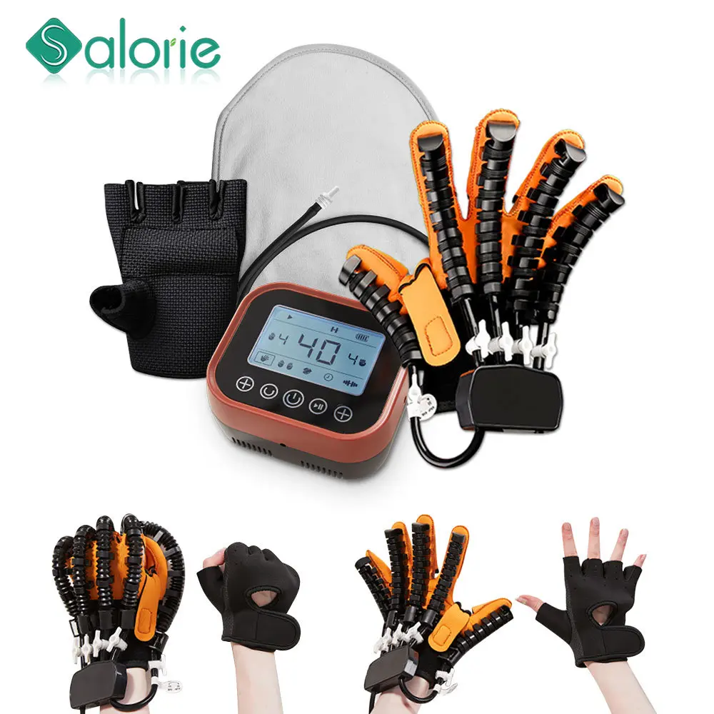 

Hand Rehabilitation Robot Hand Massager Massage Gloves Mirroring Stroke Hemiplegia Cerebral Infarction Training Finger Exerciser
