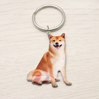 custom dog photo keychain dog portrait key chain personalized picture keyring customized keepsake memorial gift for pet lover