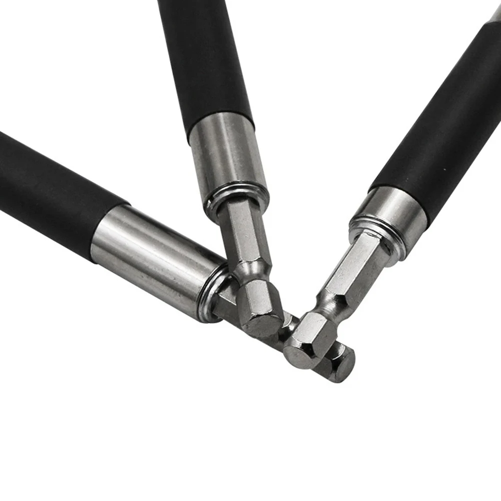 

3pcs 1/4\" Hex Shank 80/120/140MM Quick Release Multitul Bits Tip Magnetic Screwdriver Bit Set Holder Adapter Head