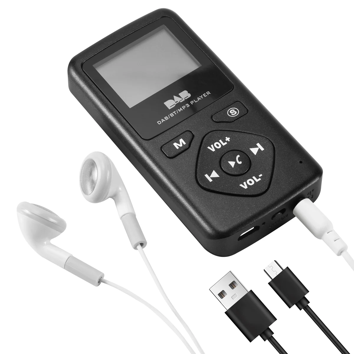 Фото BFYL-DAB/DAB Цифровое радио Bluetooth 4.0 Персональные карманные FM мини-портативные радио наушники MP3 Micro-USB для дома №3