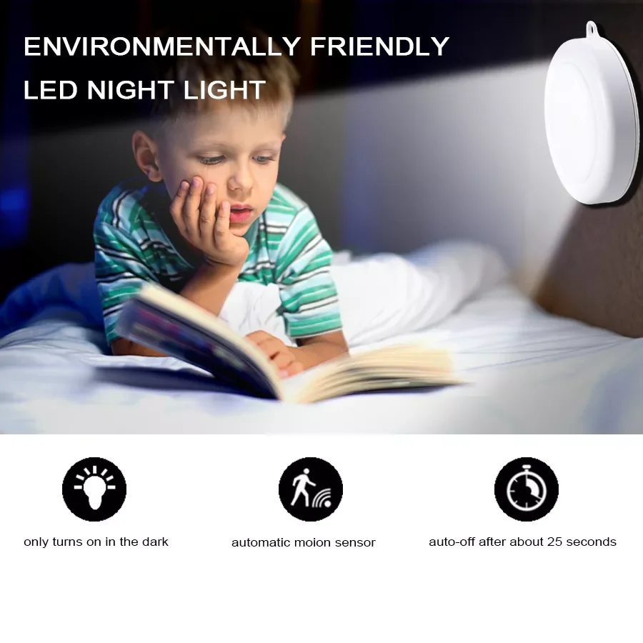 

Motion Sensor Night Light for Children Cabinet Stairs Lights PIR Infrared LED Sensor Wall Night Lamp Emergency Nightlight