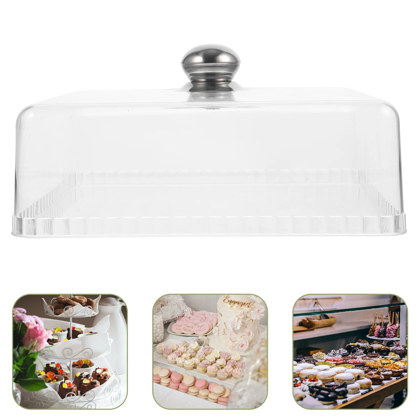 

Cover Cakedome Clear Lid Splatter Covers Cloche Standdisplay Dish Plate Pastry Tent Round Decorative Tray Snackcheese Dessert