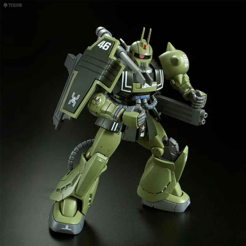 Фото Bandai Original MODEL KIT GUNDAM HGGTO MS - 06K ZAKU CANNON 1/144 Аниме Фигурка Сборка Модель Игрушки Модель Подарки для мальчиков №5