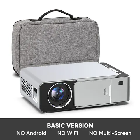 Светодиодный мини-проектор ALSTON T6, портативный кинопроектор с поддержкой 4K 3D, Android, Wi-Fi, для фильмов и игр, для смартфонов с подарком