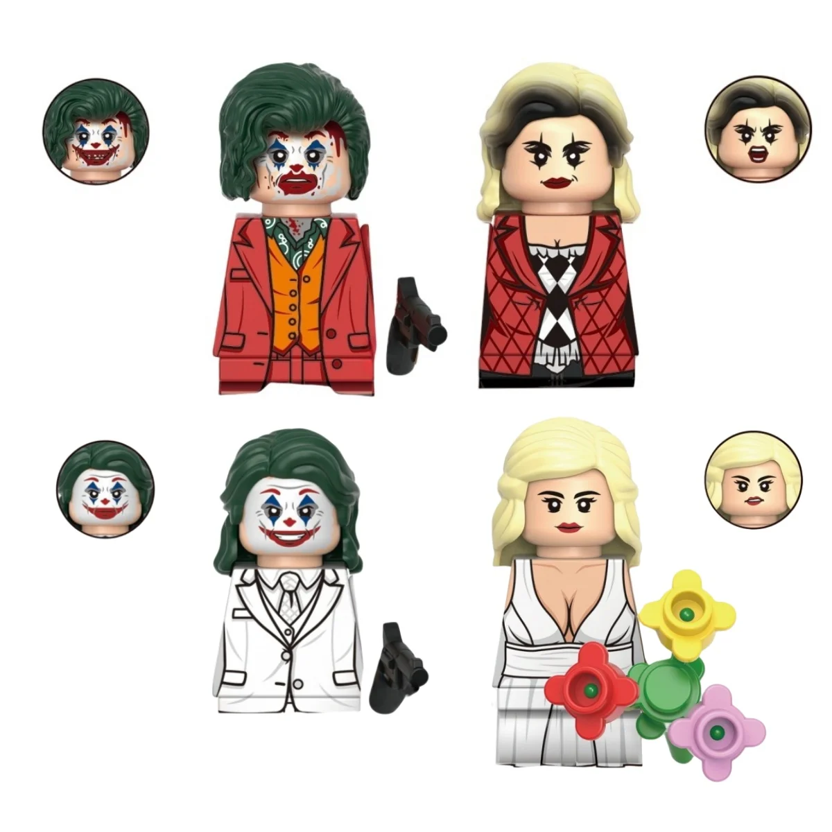 KDL830 аниме комиксы принц преступления фигурки кирпичи клоун игрушки блоки мини
