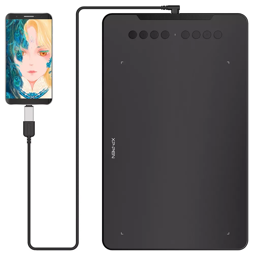 

2022 XP-Pen Deco 01 V2 10 inch Drawing Tablet Graphics Digital Tablet Tilt Windows MAC 8 Shortcut Keys (8192 Levels
