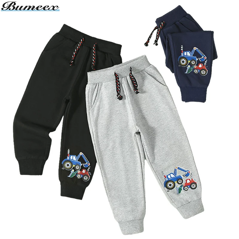 

Cartoon Children Pants Spring Autumn Boys and Girls Trousers Elastic Waist Outdoor Pants 100% Cotton Casual Sports Sweatpants