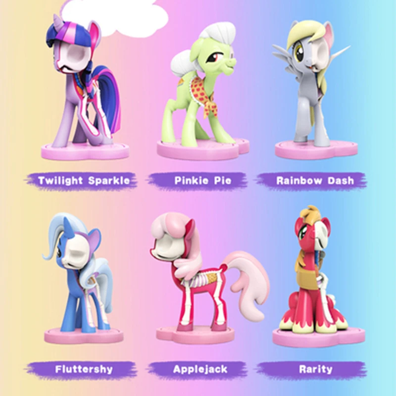

My Little Rainbow Pony Series 2 Blind Box Original Anime Mighty Jaxx Guess Bag Action Figure Toys Kawaii Desktop Model Doll Gift