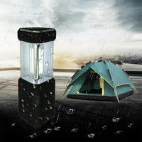 ip65 waterproof led cob camping light triangle emergency lantern lamp compassfoldable hook battery powered for outagesfishing