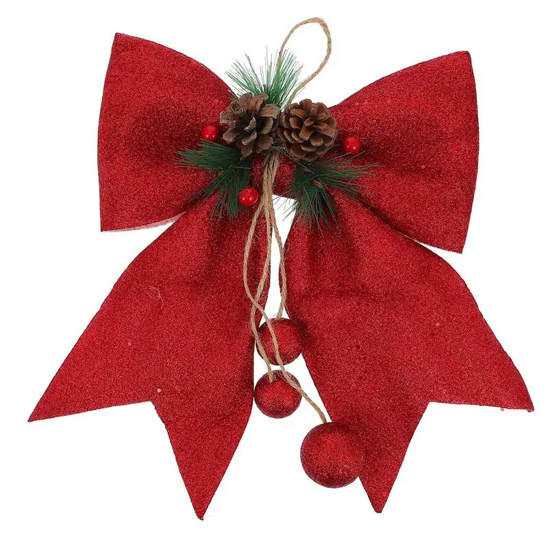 

1 шт., яркий Уникальный рождественский бант, Свадебный бант, украшение «сделай сам»