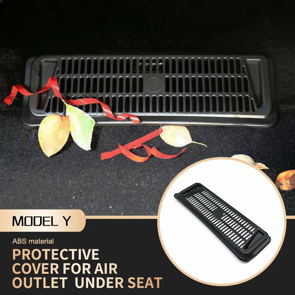 

Car Interior Under Seat Car Air Conditioning Outlet Cover Anti-Blocking Protect Modification Accessories For Tesla Model Y 2021
