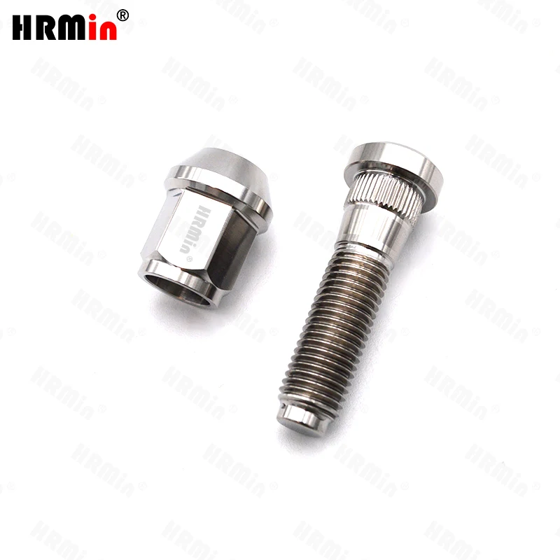 HRMin 10 9 класс Gr5 титановый колпачок на колесо m12x1 5x55 мм с колесной гайкой 5x27 для Hyundai